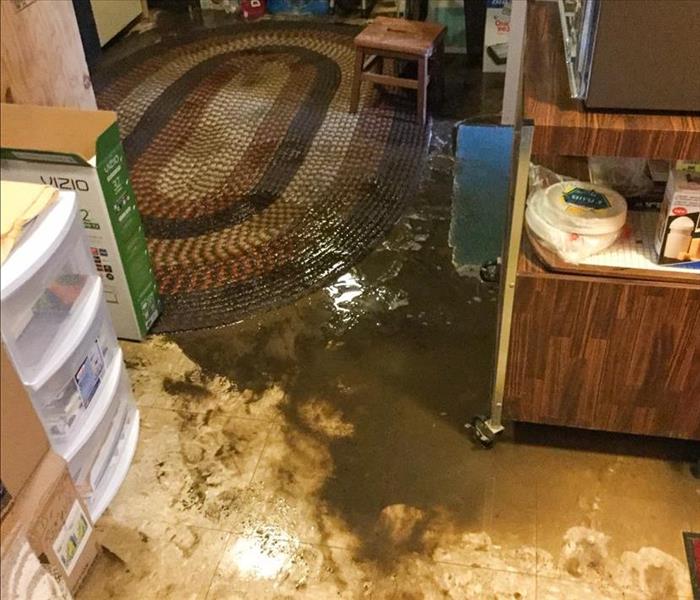 standing water in basement after flood